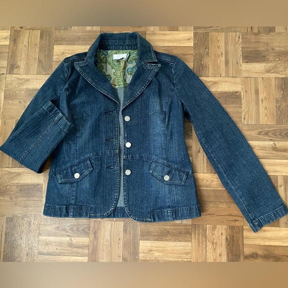 Ann Taylor Loft Button Down Jean Jacket - Picture 2 of 8